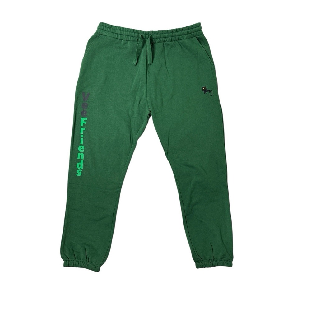 VeeFriends Classic Sweatpants Black Cat Embroidered Size XXL‎